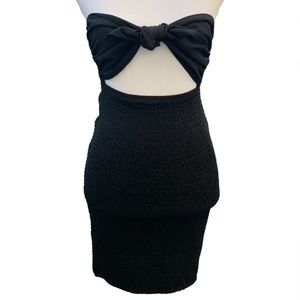 NWT- Black Mini Dress.  Size 6